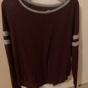 Burgundy long sleeve